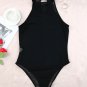 Black High Neck Sleeveless Diamante Bodysuit