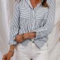 Striped Pocketed Buttons Long Sleeve Shirt