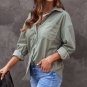 Gray Corduroy Button Pocket Shirt