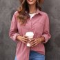 Pink Corduroy Button Pocket Shirt