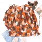 Abstract Printed Long Sleeve Blouse