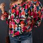 Floral Print Ruffled Off Shoulder Blouse