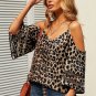 Leopard Cold Shoulder Blouse