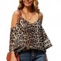 Leopard Cold Shoulder Blouse