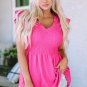 Rose Smocked Ruffle Flutter Sleeve Peplum Blouse