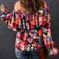 Floral Print Ruffled Off Shoulder Blouse