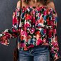 Floral Print Ruffled Off Shoulder Blouse