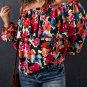 Floral Print Ruffled Off Shoulder Blouse