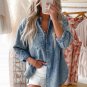 Sky Blue Vintage Washed Chest Pocket Denim Shirt