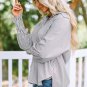 Smocked Cuffed Striped Boyfriend Shirt with Pocket