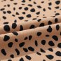 Khaki Leopard Contrast Half Button Casual Blouse