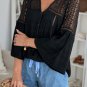 Black Formal Invitation Lace Blouse