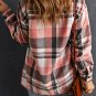Pink Plaid Button Up Patch Pocket Shirt