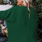 Green Smocked Wrist Shift Top
