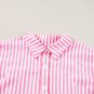Pink Stripe Dolman Sleeve Oversize Shirt