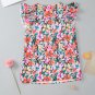Multicolour Tiered Ruffled Sleeve Floral Blouse