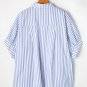 Sky Blue Stripe Dolman Sleeve Oversize Shirt