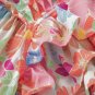 Pink Floral Ruffled Flutter Sleeve Pleated Blouse