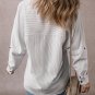 Black Stripe Roll-tab Sleeve Pocketed Long Shirt