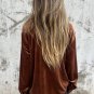 Chestnut Chest Pocket Velvet Shirt