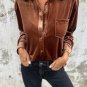 Chestnut Chest Pocket Velvet Shirt