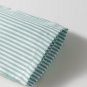 Green Stripe V Neck Roll Up Sleeve Pocket Patched Classic Shirt