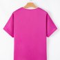 Bright Pink Silky V Neck Dolman Blouse