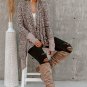 Leopard Open Front Cardigan
