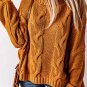 Cuddle Weather Cable Knit Handmade Turtleneck Sweater