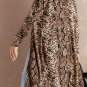 Snake Print Long Cardigan