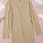 Solid Color Open-Front Buttons Cardigan