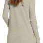 Gray Open Front Shawl Neckline Cardigan