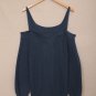 Dark Blue Dew Shoulder Juliette Knitted Sweater