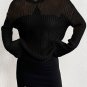 Black Seeing Stars Oversized Sweater