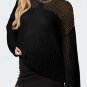 Black Seeing Stars Oversized Sweater