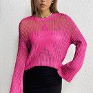 Rose Seeing Stars Oversized Sweater