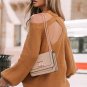 Brown Crew Neck Cold Shoulder Hollow out Back Sweater