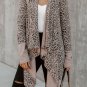 Leopard Open Front Cardigan