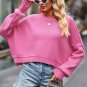 Ribbed Trim Drop Shoulder Baggy Sweater