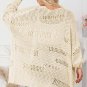 Apricot Casual Hollowed Knit Dolman Sleeve Cardigan