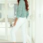 Green Sheer Knitted Pointelle Sweater
