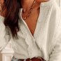 Apricot Lace Trim Ribbed Round Neck Button Up Cardigan
