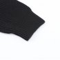 Black Ribbed Knit V Neck Sweater