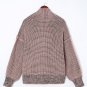 Pink Chunky Waffle Knit Oversized Collar Cardigan