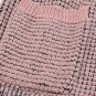 Pink Chunky Waffle Knit Oversized Collar Cardigan
