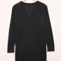 Black Solid Color Open-Front Buttons Cardigan