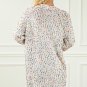 White Rainbow Popcorn Speckles Open Front Cardigan