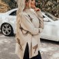 Parchment Lively Cheetah Print High Neck Split Hem Sweater