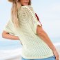 White Crochet Flower Hollow out Sweater T Shirt