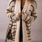 Black Stripe Shawl Neckline Open Cardigan with Pockets